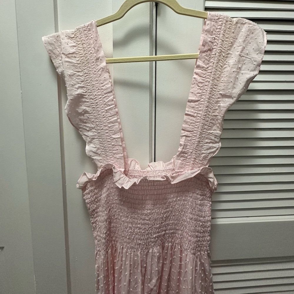 Hill House Home Nap Dress in Textured Pink